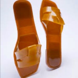 zara jelly sandals